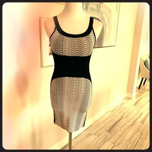 Marciano XXS Black and White Bandage Dress